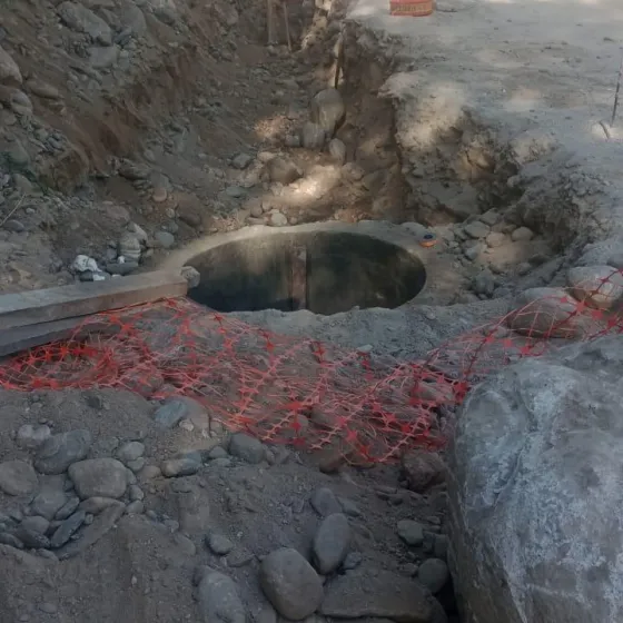 Red de cloaca en Cafayate